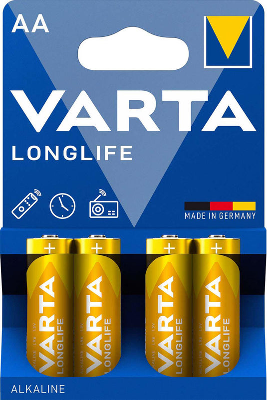 Varta batterij longlife longlife mignon 4-blister aa