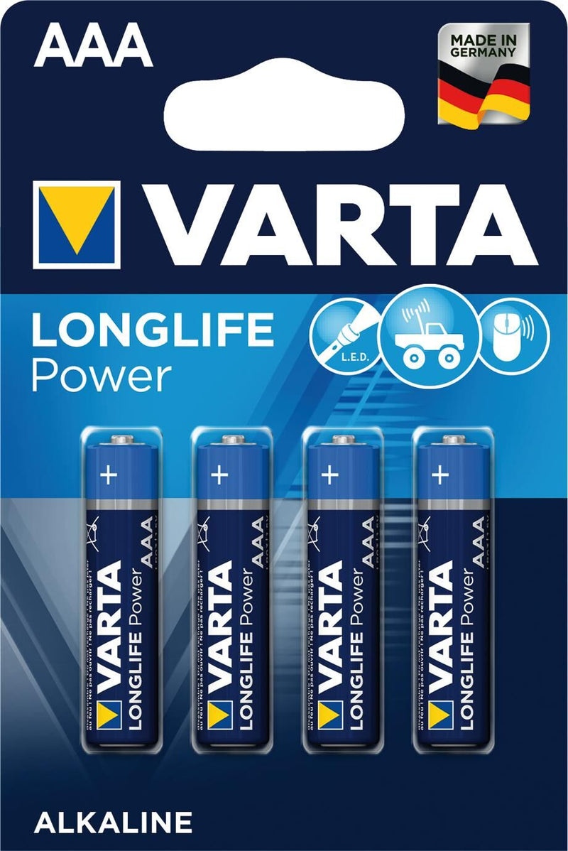 Load image into Gallery viewer, Varta longlife power micro aaa battery (4 pieces)
