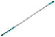 Leifheit telescoopsteel aluminium 130 - 400 cm - incl. antislipkop - 360° draaibaar - ophangoog - click system
