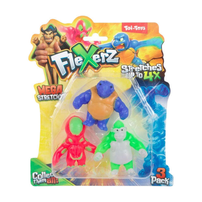 Laden Sie das Bild in Galerie -Viewer, Toi-toys fun anti stressfiguur -flexerz-3st 6cm rekbaar 2ass
