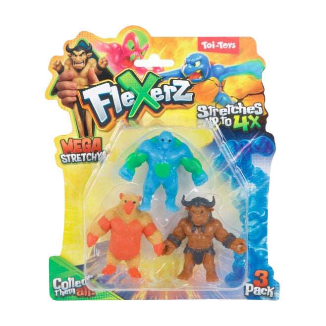 Laden Sie das Bild in Galerie -Viewer, Toi-toys fun anti stressfiguur -flexerz-3st 6cm rekbaar 2ass
