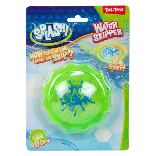 Toi-toys splash disc water skipper met licht 9cm 3 assorti