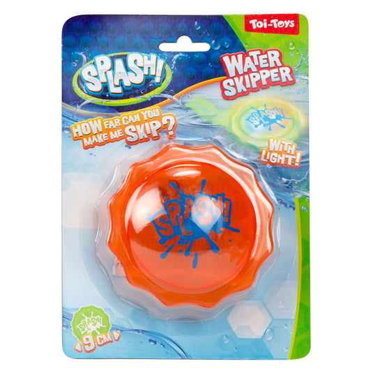 Toi-toys splash disc water skipper met licht 9cm 3 assorti