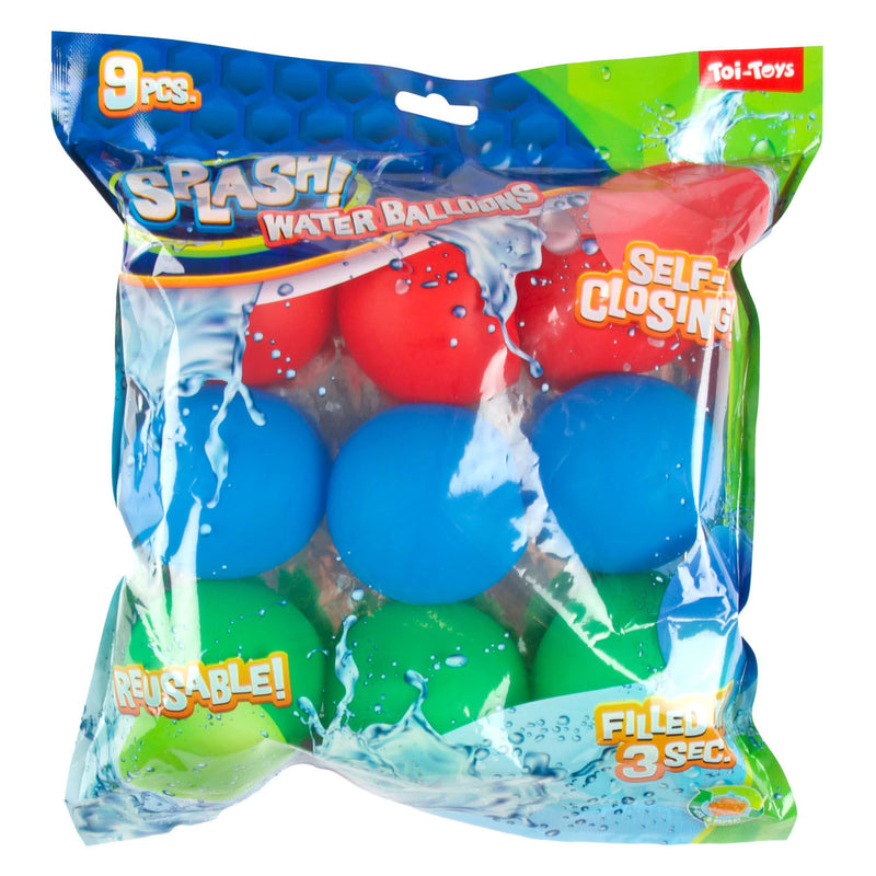 Chargez l'image dans la visionneuse de la galerie, Toi-toys splash herbruikbare waterballon zelfsluitend 9 stuks

