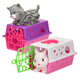 Toi-toys dier in koffer