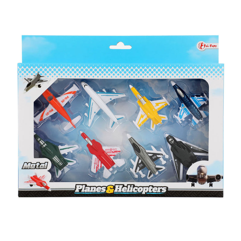 Load image into Gallery viewer, Metalen Vliegtuigjes Speedfighter, 8st.
