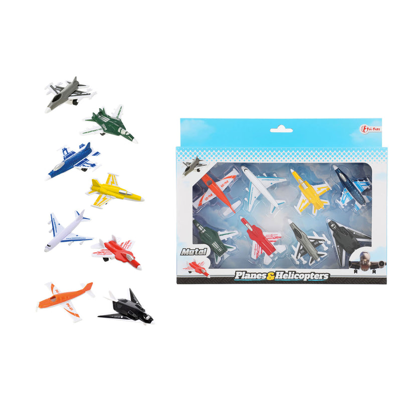 Load image into Gallery viewer, Metalen Vliegtuigjes Speedfighter, 8st.
