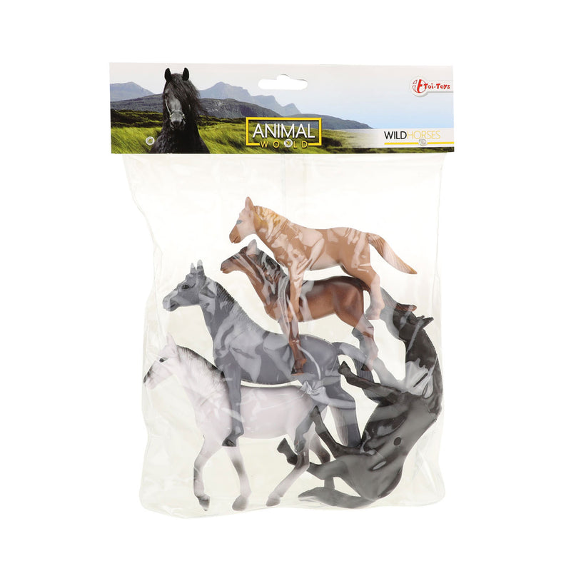 Load image into Gallery viewer, Toi-toys toi toys paarden 5 stuks in zak
