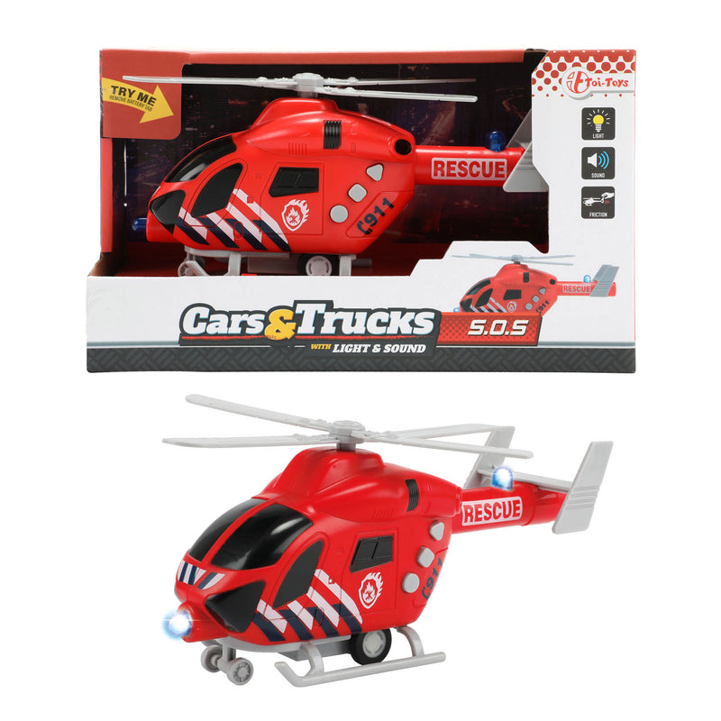 Chargez l'image dans la visionneuse de la galerie, Toi-toys vehicool brandweer helikopter met licht en geluid
