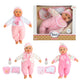 Toi-toys baby beau babypop met fles en slabber, 40cm