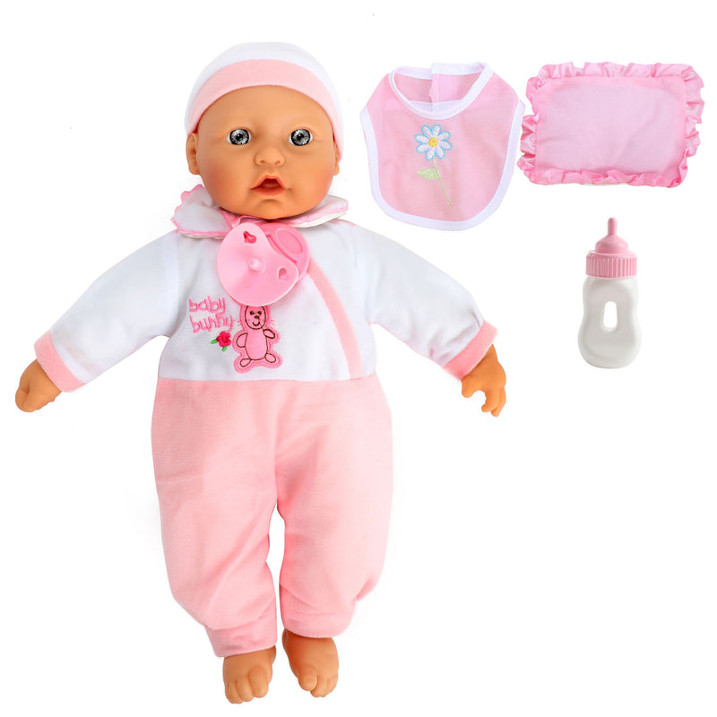 Load image into Gallery viewer, Toi-toys baby beau babypop met fles en slabber, 40cm

