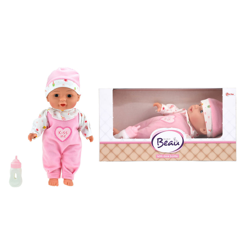 Load image into Gallery viewer, Beau baby liggende babypop met flesje, 30cm
