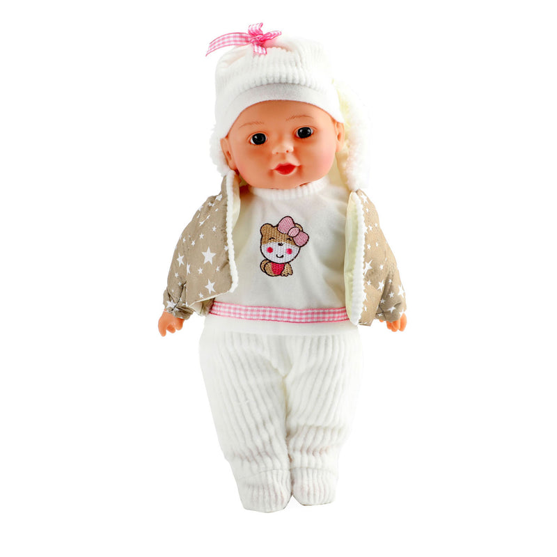 Load image into Gallery viewer, Toi-toys lovely baby babypop winterkleren en flesje
