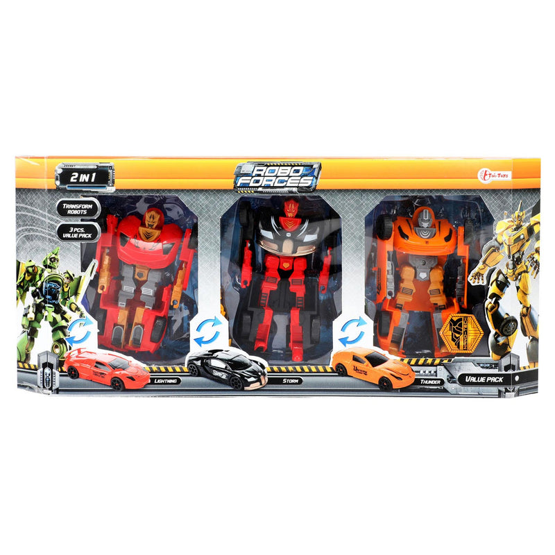 Afbeelding laden in galerijviewer, Toi-toys roboforces transformeer auto robot, 3st.
