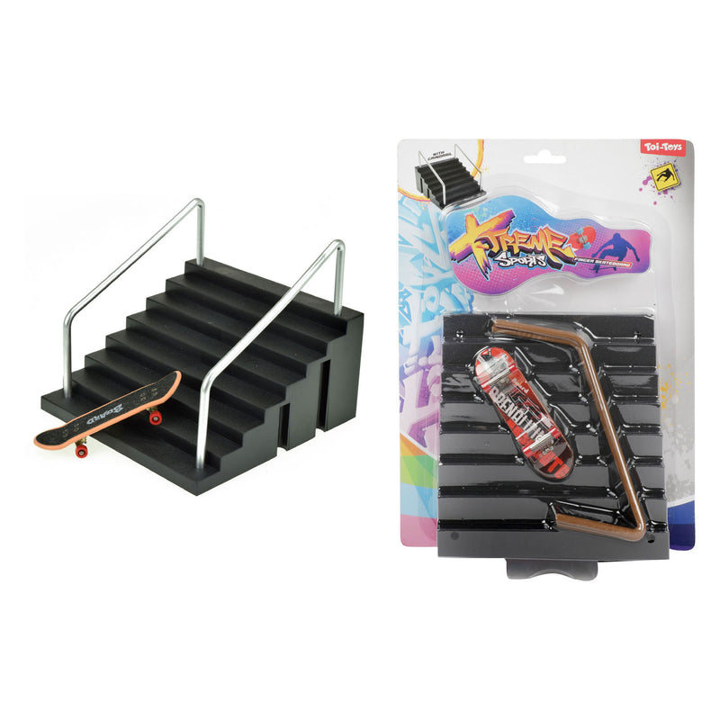 Load image into Gallery viewer, Toi-Toys Vinger Skateboard met Trap, 4dlg.
