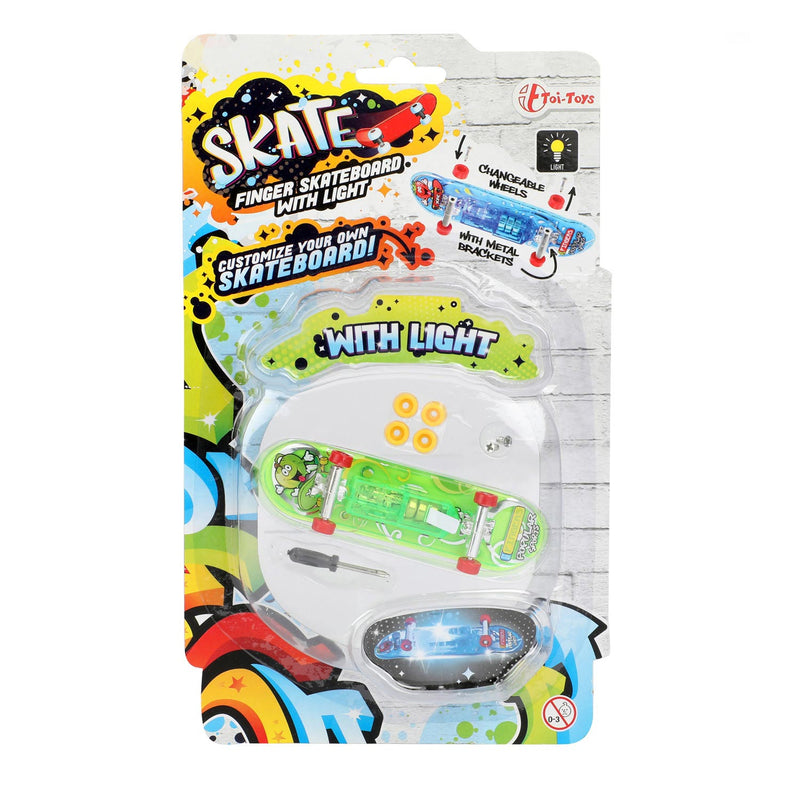 Load image into Gallery viewer, Toi-toys vinger skateboard met licht en extra wielen
