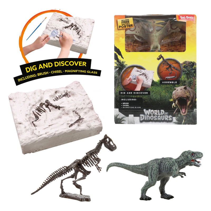 Load image into Gallery viewer, World of dinosaurs uitgraafset 'dino fossiel'
