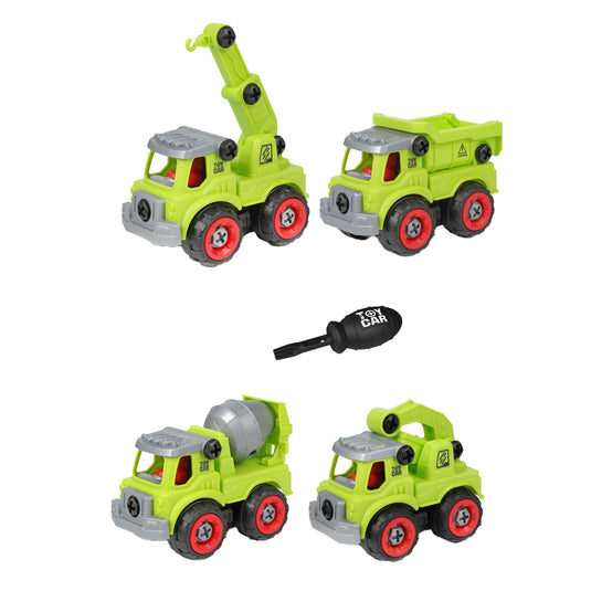 Toi-toys cars trucks bouwvoertuigen met schroevendraaier