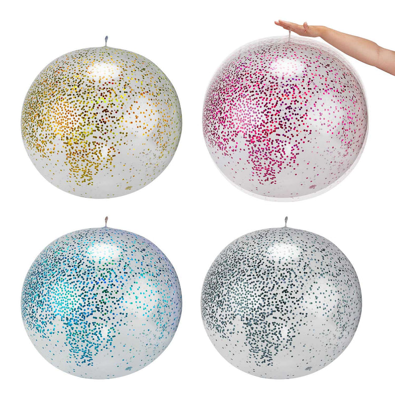 Load image into Gallery viewer, Toi-toys opblaasbare glitter ballon, 60cm
