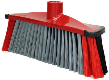 Vileda 3action bezem binnen rood grijs