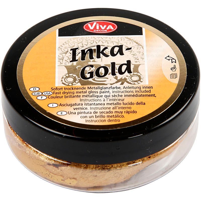 Load image into Gallery viewer, Creativ company inka-gold, goud, 50 ml 1 doosje
