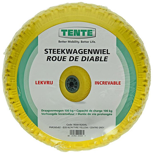 Mack by tente 1006185 - steekwagenwiel lekvrij pp velgø260mm | 3 stuks