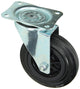 Mack by tente 1049128 - zwenkwiel bevestigingsplaat rubber met nylon velg 160mm | 4 stuks