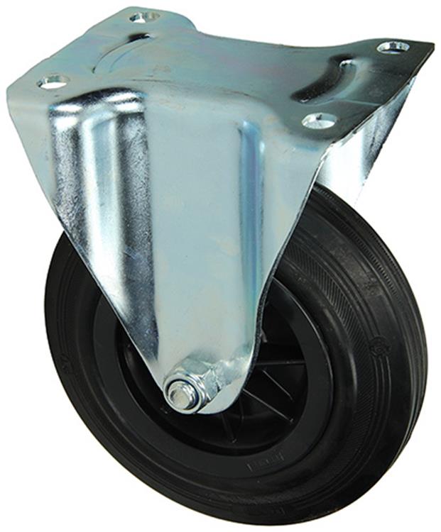 Afbeelding laden in galerijviewer, Mack by tente 1049129 - vast wiel bevestigingsplaat rubber met nylon velg 160mm | 4 stuks
