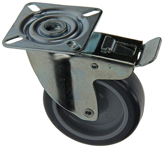 Mack by tente 1015245 - rubb. rol + rem 2 kogellagers + plaat 75mm | 18 stuks