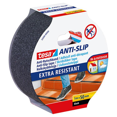 Tesa - anti-slip e | ft 5 m x 50 mm | zwart