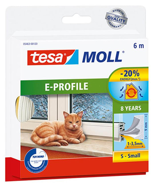 Tochtstrip tesa bruin 21 mm x 168 mm x 195 mm