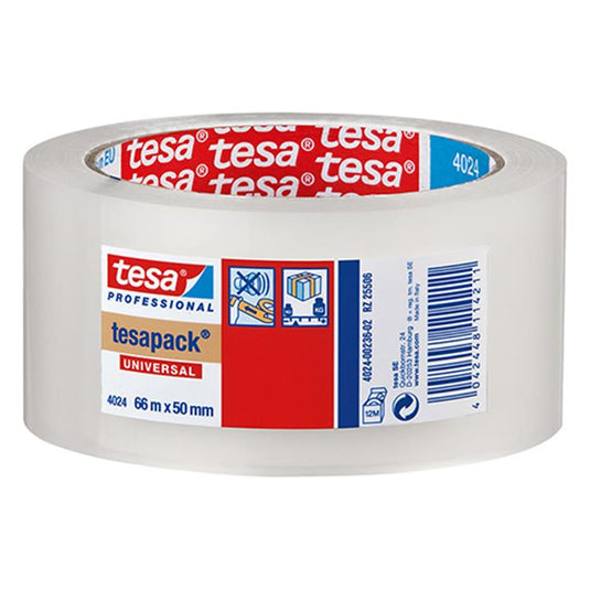 Tesa professional 1059181 - 4024 pack pp trans 66m x 50mm | 6 stuks