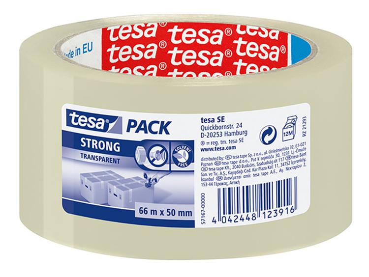 Afbeelding laden in galerijviewer, Tesa pack ultra strong verpakkingstape - 66m x 50mm - 1 stuks - transparant
