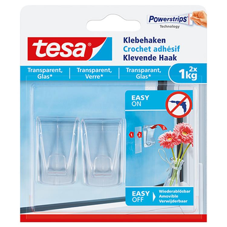 Afbeelding laden in galerijviewer, Tesa 1051178 - deco haak transp. - 1kg | 8 stuks

