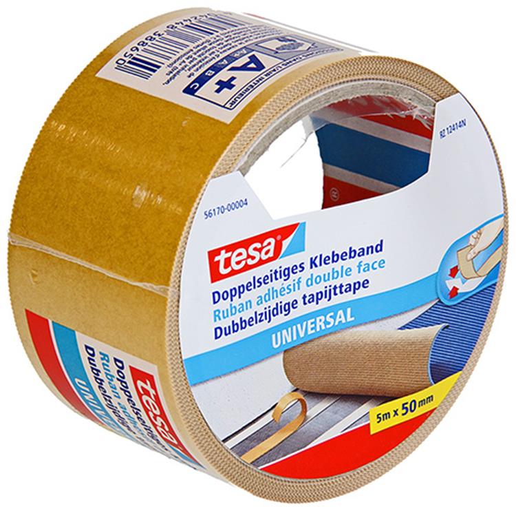 Afbeelding laden in galerijviewer, Tesa 1054493 - tapijttape universal 5m x 50mm | 6 stuks
