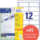 Avery universele etiketten zweckform 3659 97x42,3mm