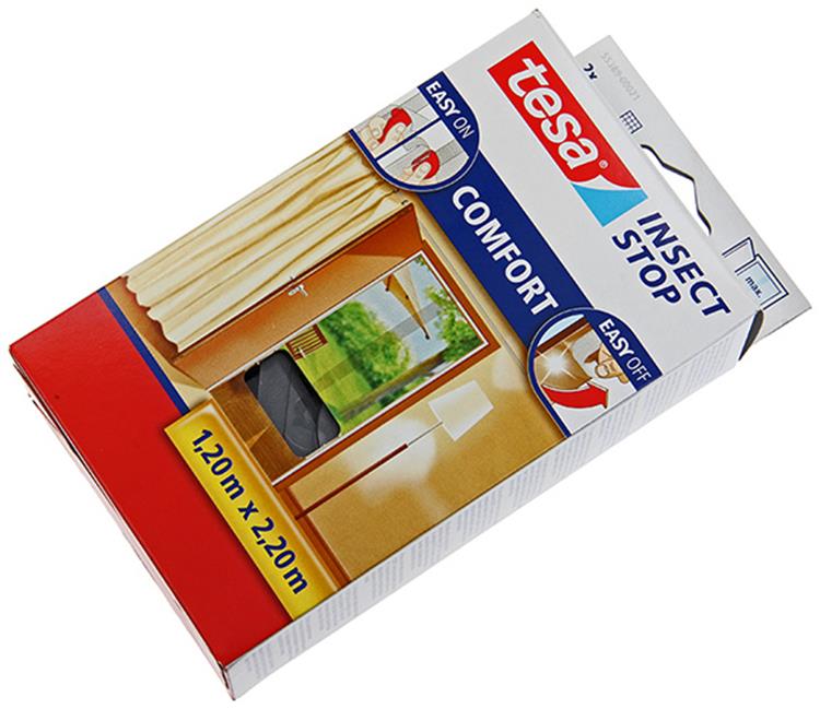 Afbeelding laden in galerijviewer, Tesa insect stop h l fly screen premium for doors - hor voor deur met klittenband, verwijderbaar, antraciet - 120 x 220 cm
