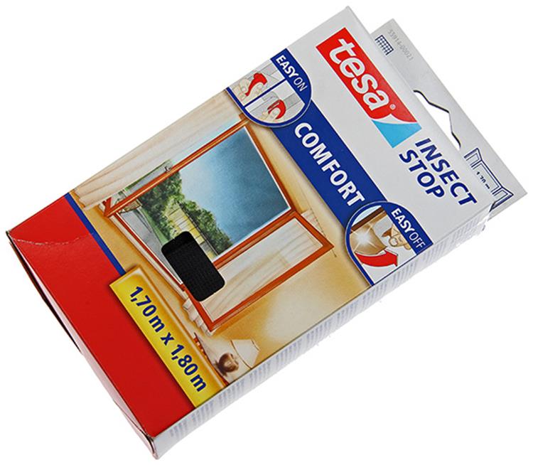 Afbeelding laden in galerijviewer, Tesa insect stop h l fly screen premium for windows - hor met sterke klittenband, verwijderbaar zonder resten, op maat snijden - 170 x 180 cm - antraciet (transparant)

