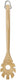 Kitchenaid pastalepel, spaghettilepel 35 cm, berkenhout, bruin -