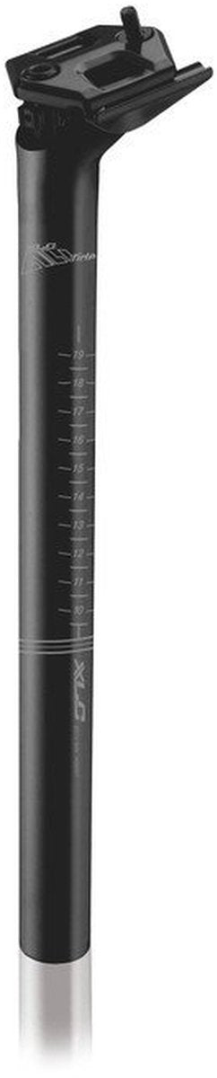 Xlc sp-o02 zadelpen - all ride - 30.9x300mm - aluminium – set back – zwart