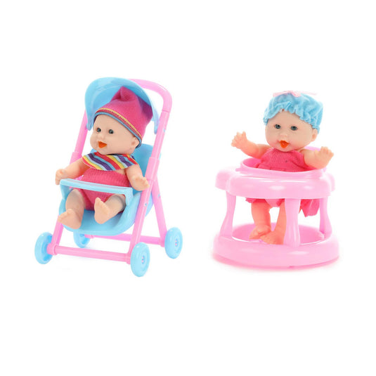 Beau-beau baby beau mini babypop zittend, 12cm