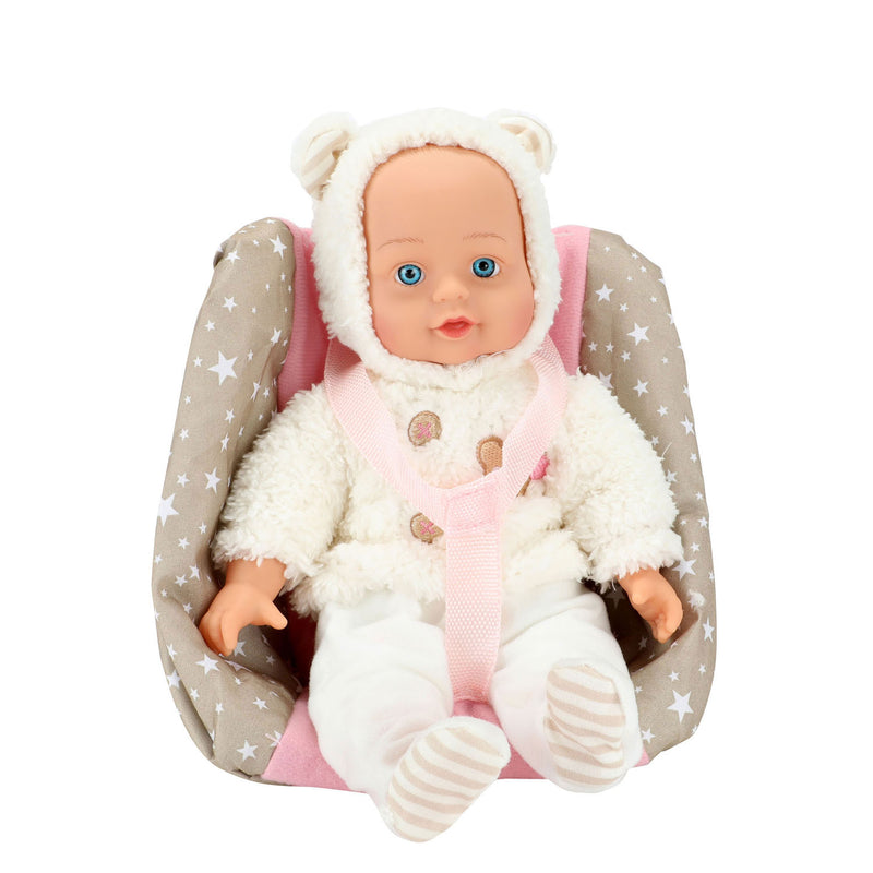 Load image into Gallery viewer, Beau Baby Babypop in Poppenzitje, 33cm
