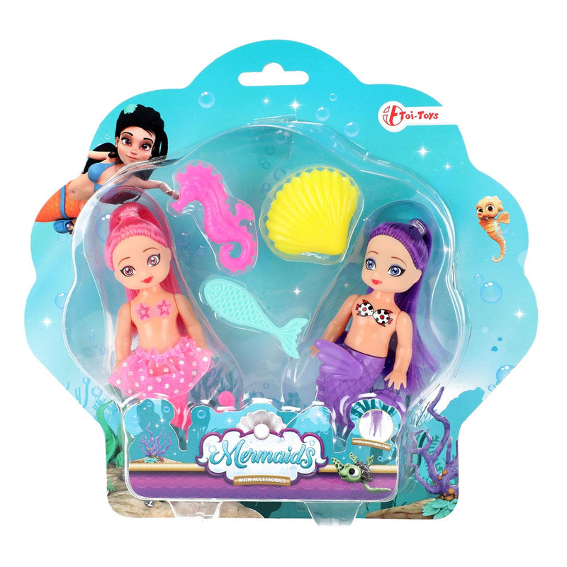 Load image into Gallery viewer, Toi-toys mermaids zeemeerminpop met accessoires, 12cm
