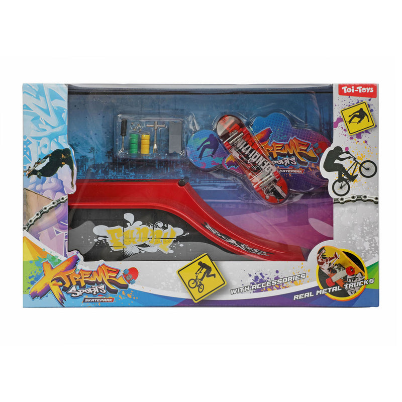 Load image into Gallery viewer, Toi-toys vingerskateboard of bmx fiets met skatebaan
