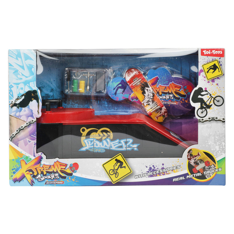 Load image into Gallery viewer, Toi-toys vingerskateboard of bmx fiets met skatebaan
