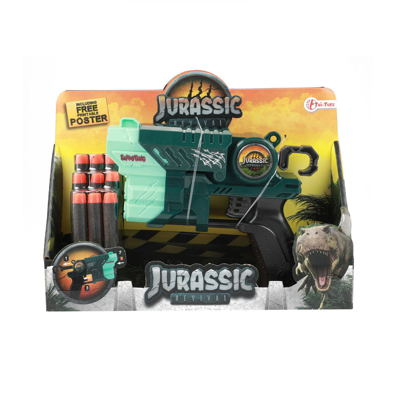 Load image into Gallery viewer, Toi-toys jurassic revivial pistool dino met foam pijlen

