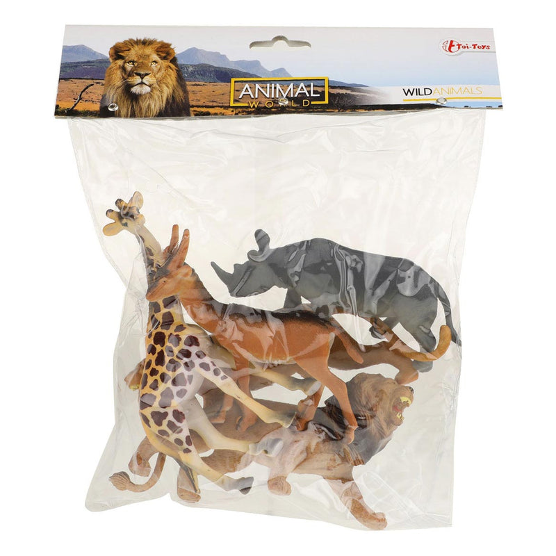 Afbeelding laden in galerijviewer, Toi-toys animal world wilde dieren deluxe, 5st.
