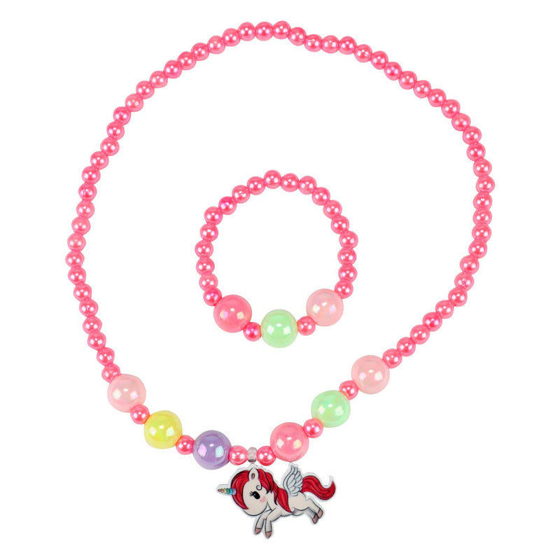 Load image into Gallery viewer, Dream horse parelketting en armband eenhoorn
