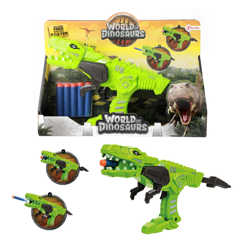 Load image into Gallery viewer, World of dinosaurs afschietpistool met foampijlen
