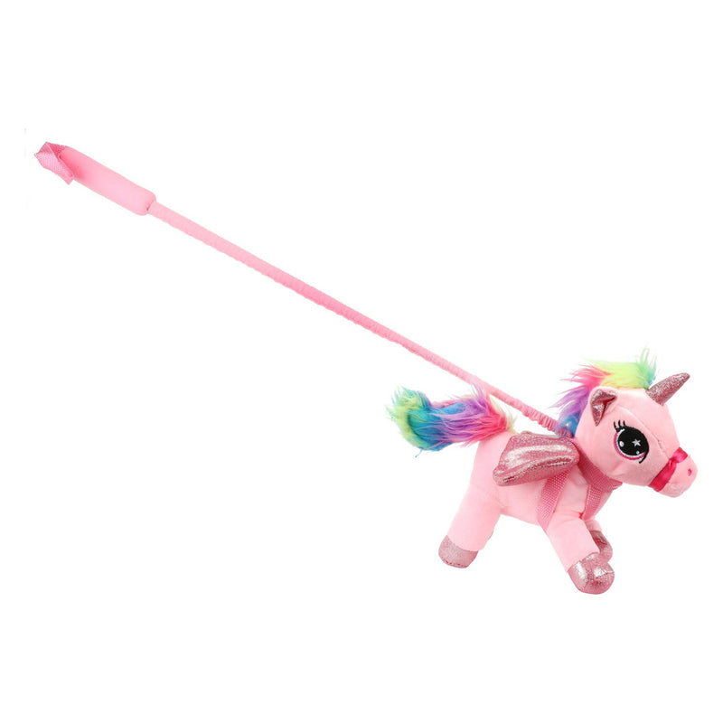 Afbeelding laden in galerijviewer, Toi-toys eenhoorn knuffel met loopstok assorti
